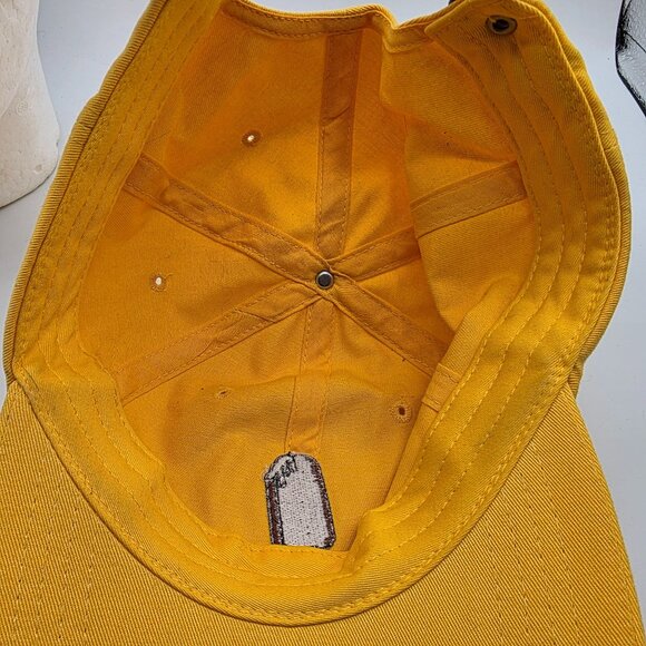 Yellow Baseball Dad Hat With Ice Cream Bar Adjustable Strapback Outdoors - Picture 7 of 8